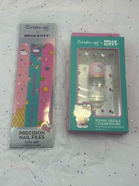 The Crème Shop x Hello Kitty Pink Nail Decal & Precision File Set